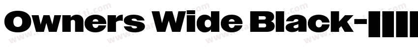 Owners Wide Black字体转换
